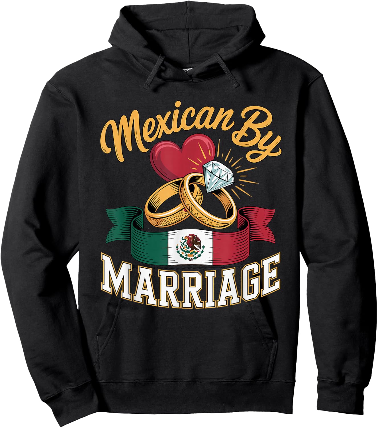I Love My Mexican Marriage Latino Husband Hoodie - Hoodie | Black