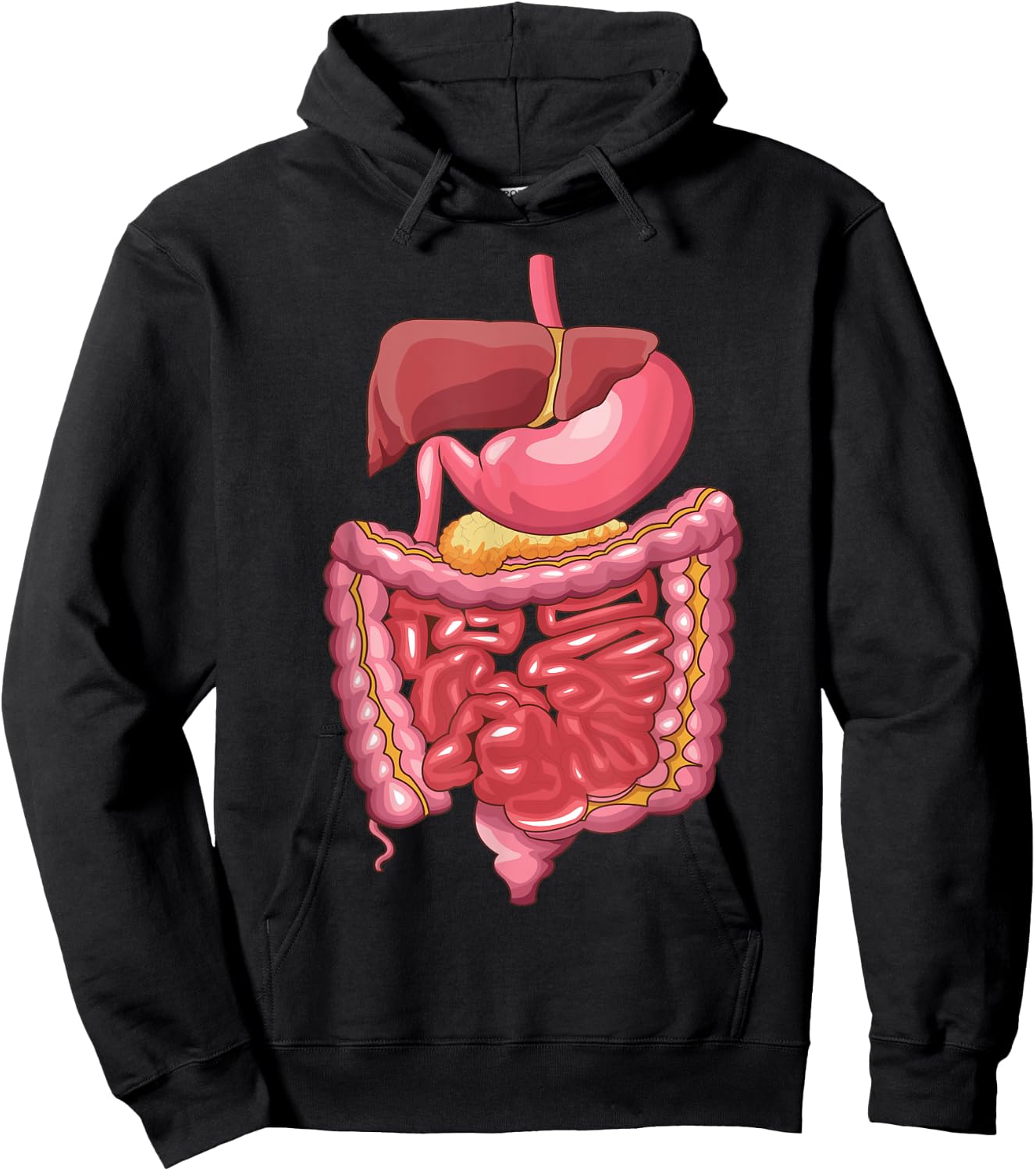 Funny Halloween Costume Rib Cage Heart Lungs Organs Anatomy Hoodie - Hoodie | Black