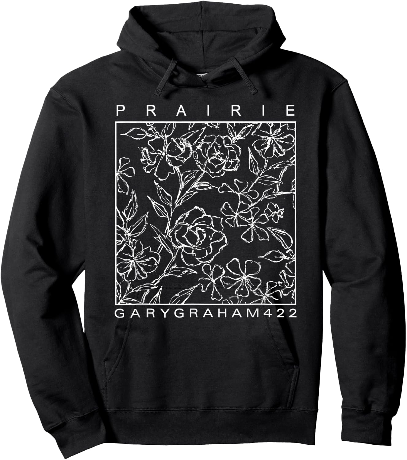 GaryGraham422 Prairie Flower Sketch Hoodie - Hoodie | Black