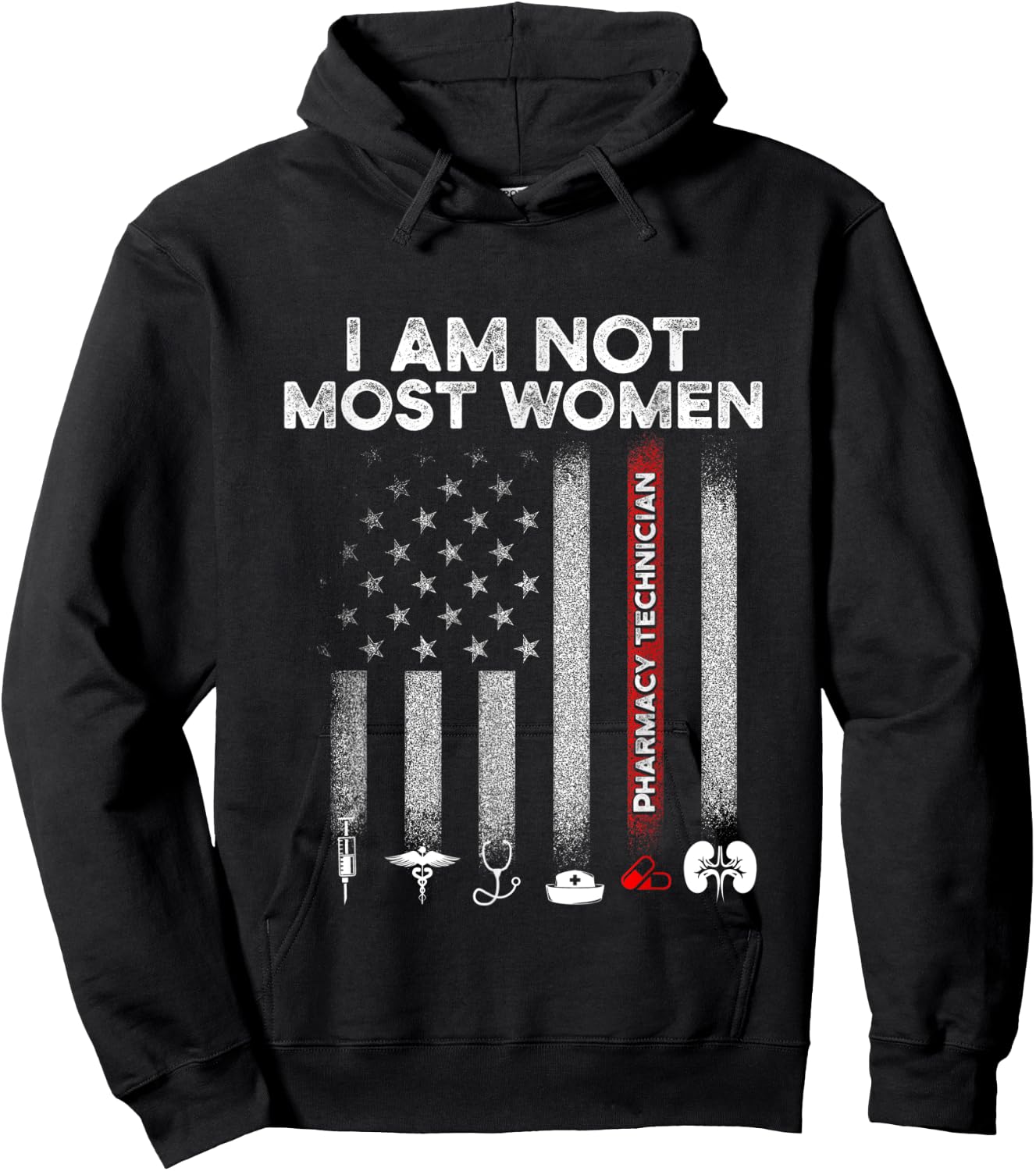 Pharmacy Technician Most Women Certified Pharma Tech Hoodie - Hoodie | Black