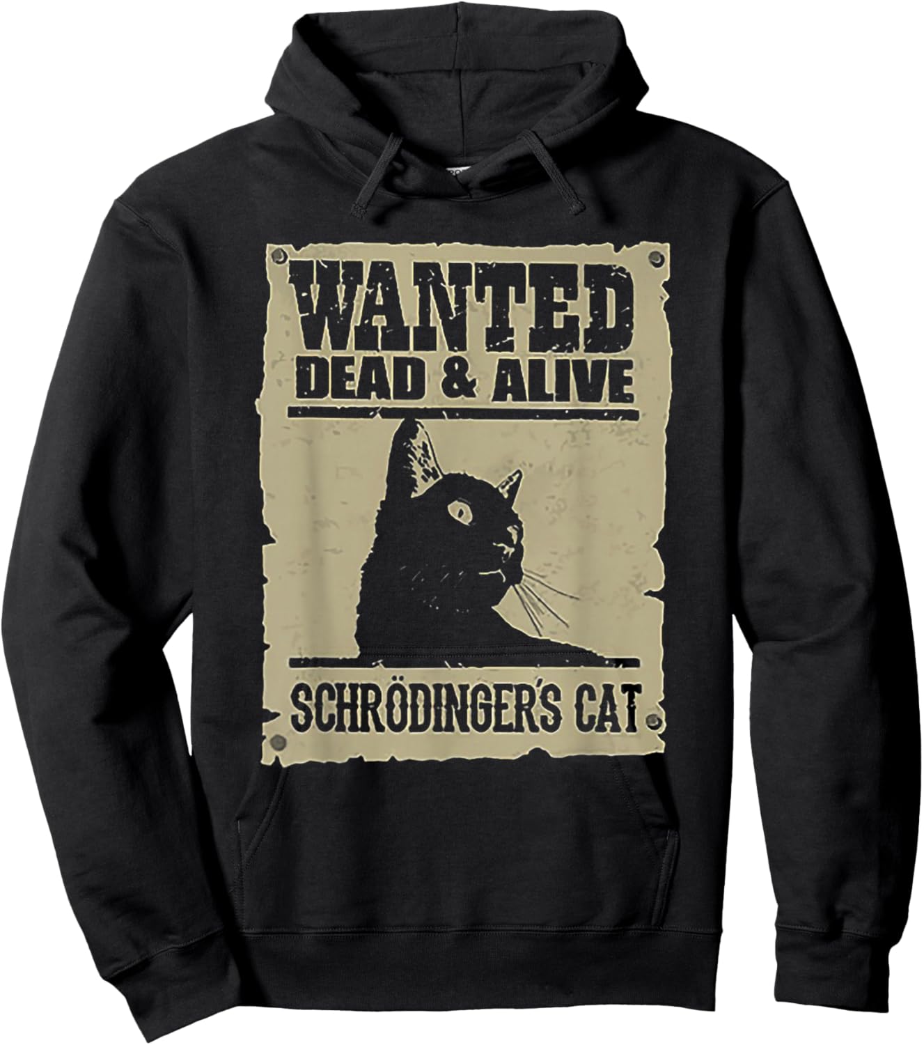 Wanted Dead and Alive Schrodinger's Cat Hoodie - Hoodie | Black