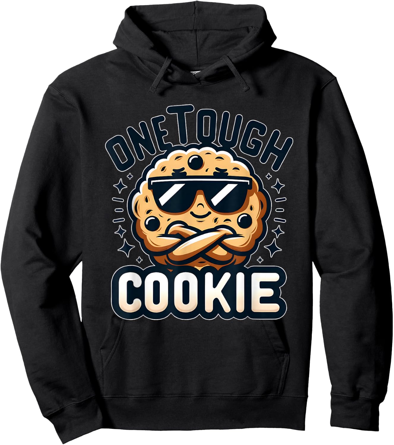 Baking Team One Tough Cookie Funny Chocolate Chip Hoodie - Hoodie | Black