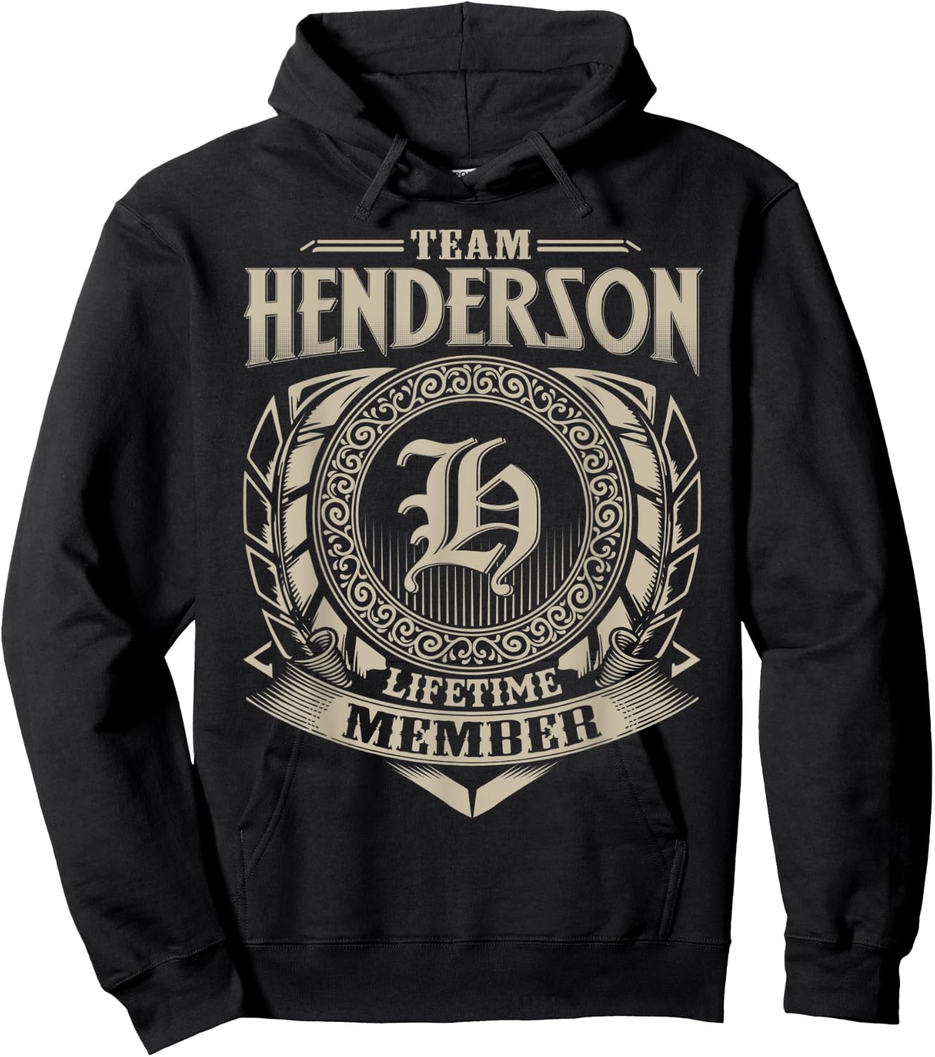 Team HENDERSON Lifetime Member Vintage HENDERSON Family Hoodie - Hoodie | Black