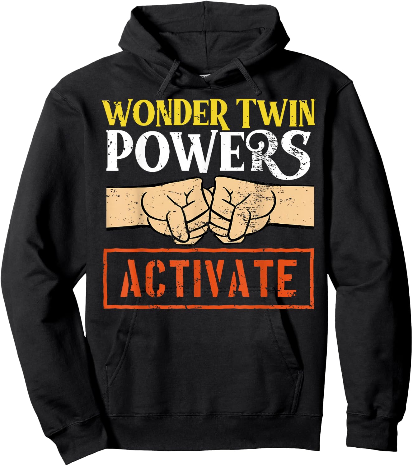 Wonder Twin Power Activated design, Sibling design Hoodie - Hoodie | Black