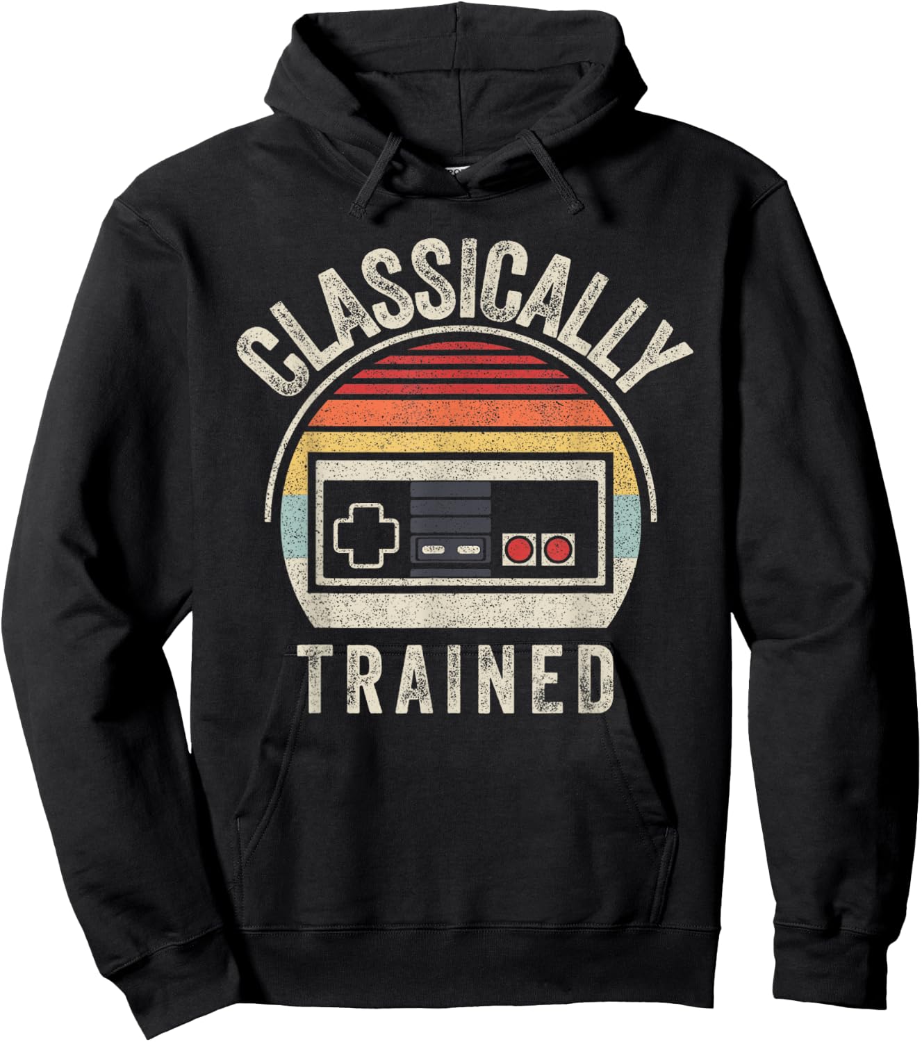 Retro Vintage Classically Trained Video Game Adult Hoodie - Hoodie | Black