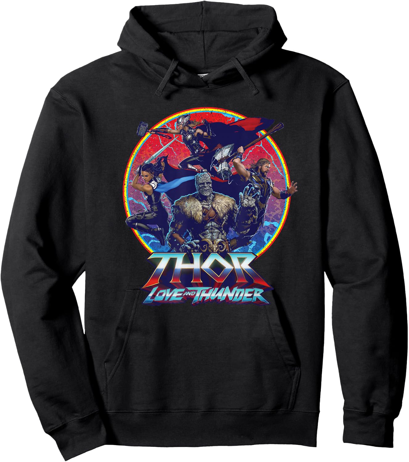 Marvel Thor: Love and Thunder Character Badge Hoodie - Hoodie | Black