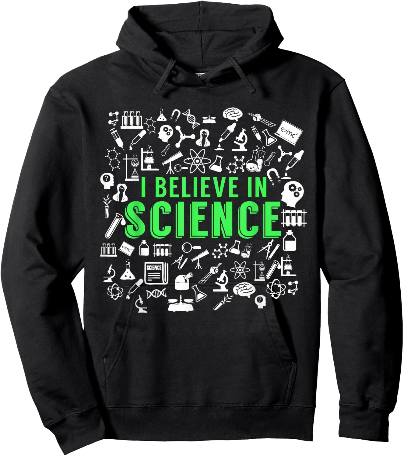 I Believe in Science for Science Lovers Hoodie - Hoodie | Black