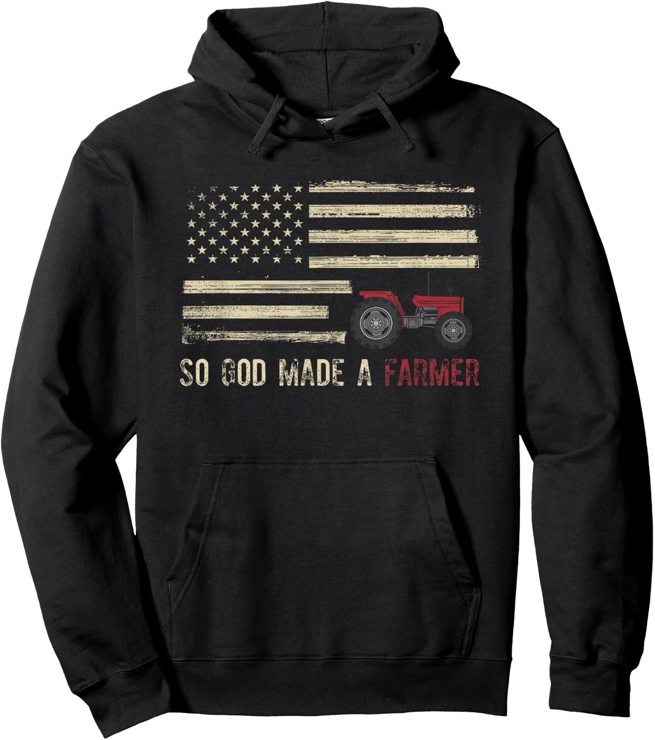 So God Made A Farmer Hoodie - Hoodie | Black