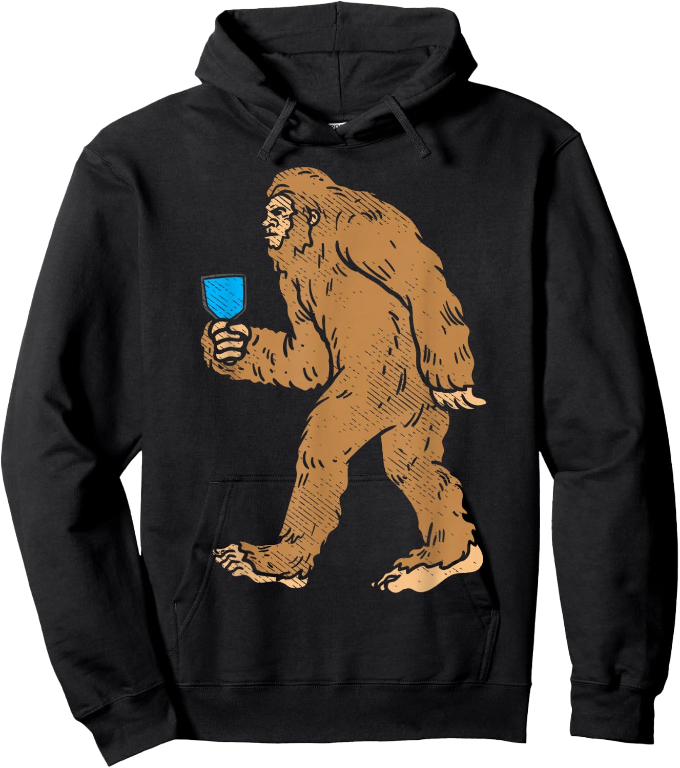 Bigfoot Sasquatch Pickleball Paddle Pickle Ball Player Gift Hoodie - Hoodie | Black