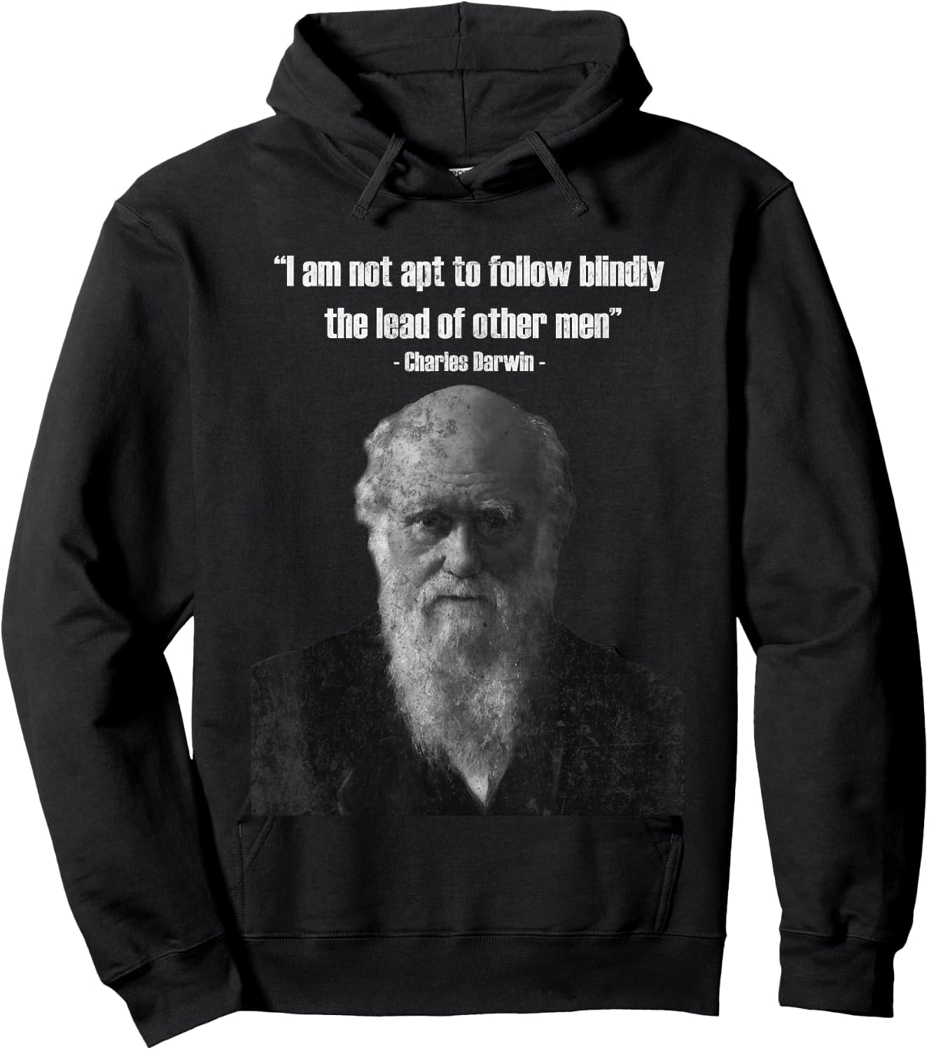 Charles Darwin Famous Quote Hoodie - Hoodie | Black