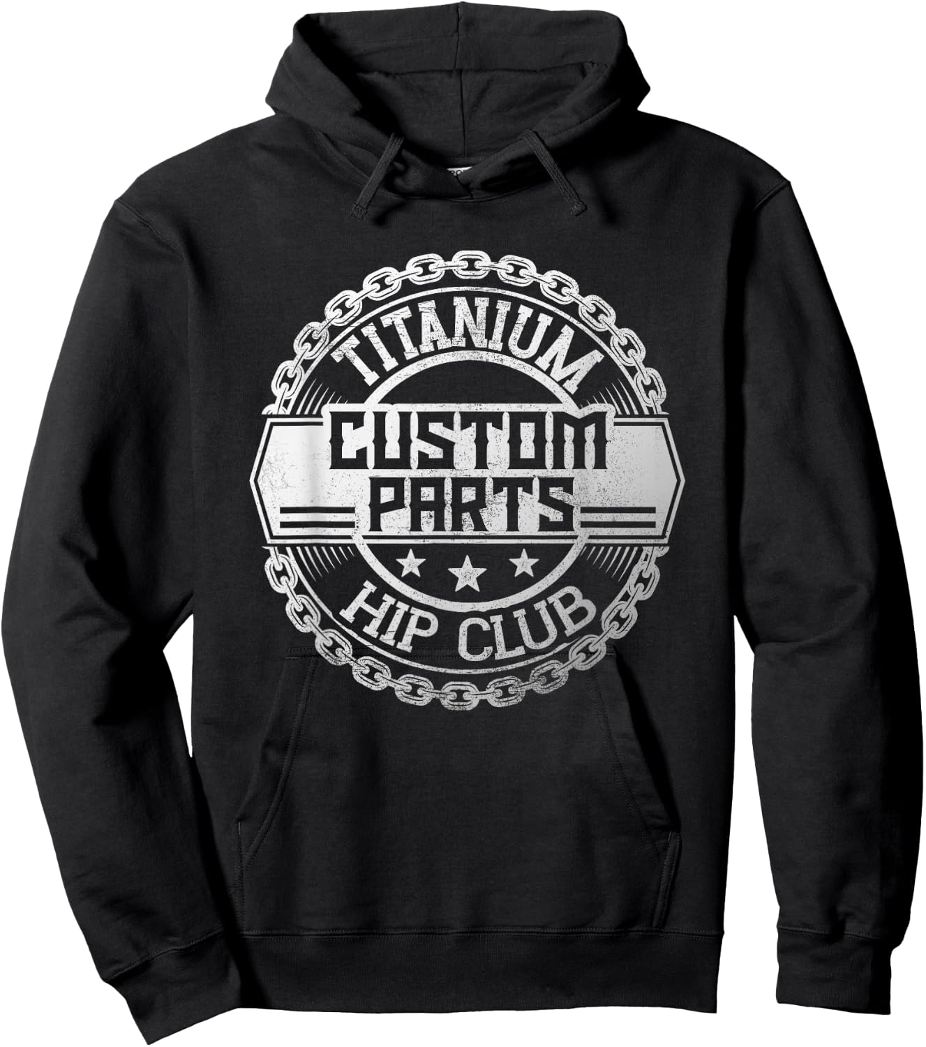 New hip titanium hip hip surgery Hoodie - Hoodie | Black