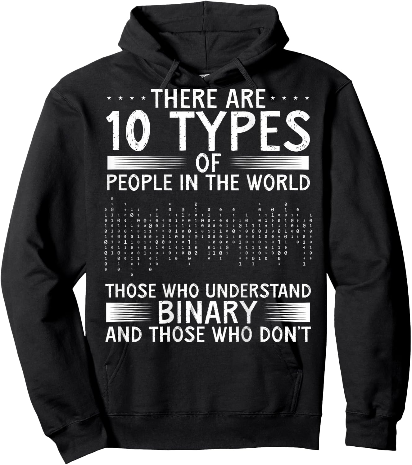There Are 10 Types Of People In The World Those Who | Coding Hoodie - Hoodie | Black