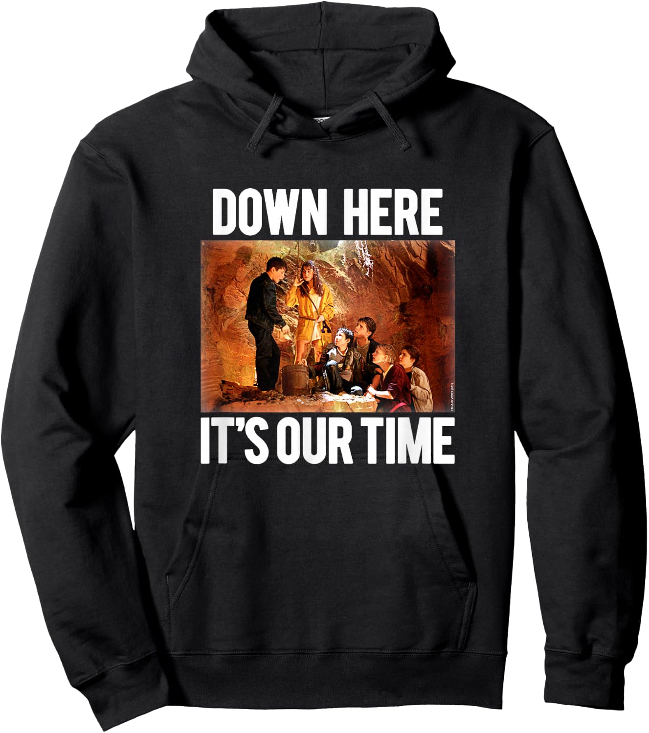 The Goonies Down Here It's Our Time Cave Photo Movie Hoodie - Hoodie | Black