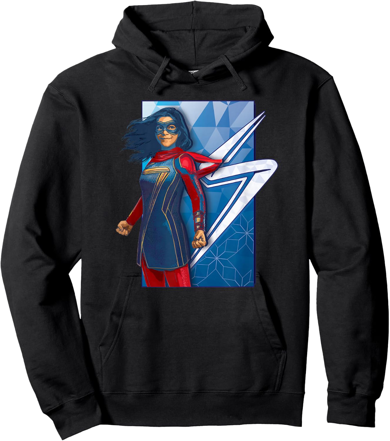 Marvel Ms. Marvel Kamala Hero Poster Hoodie - Hoodie | Black
