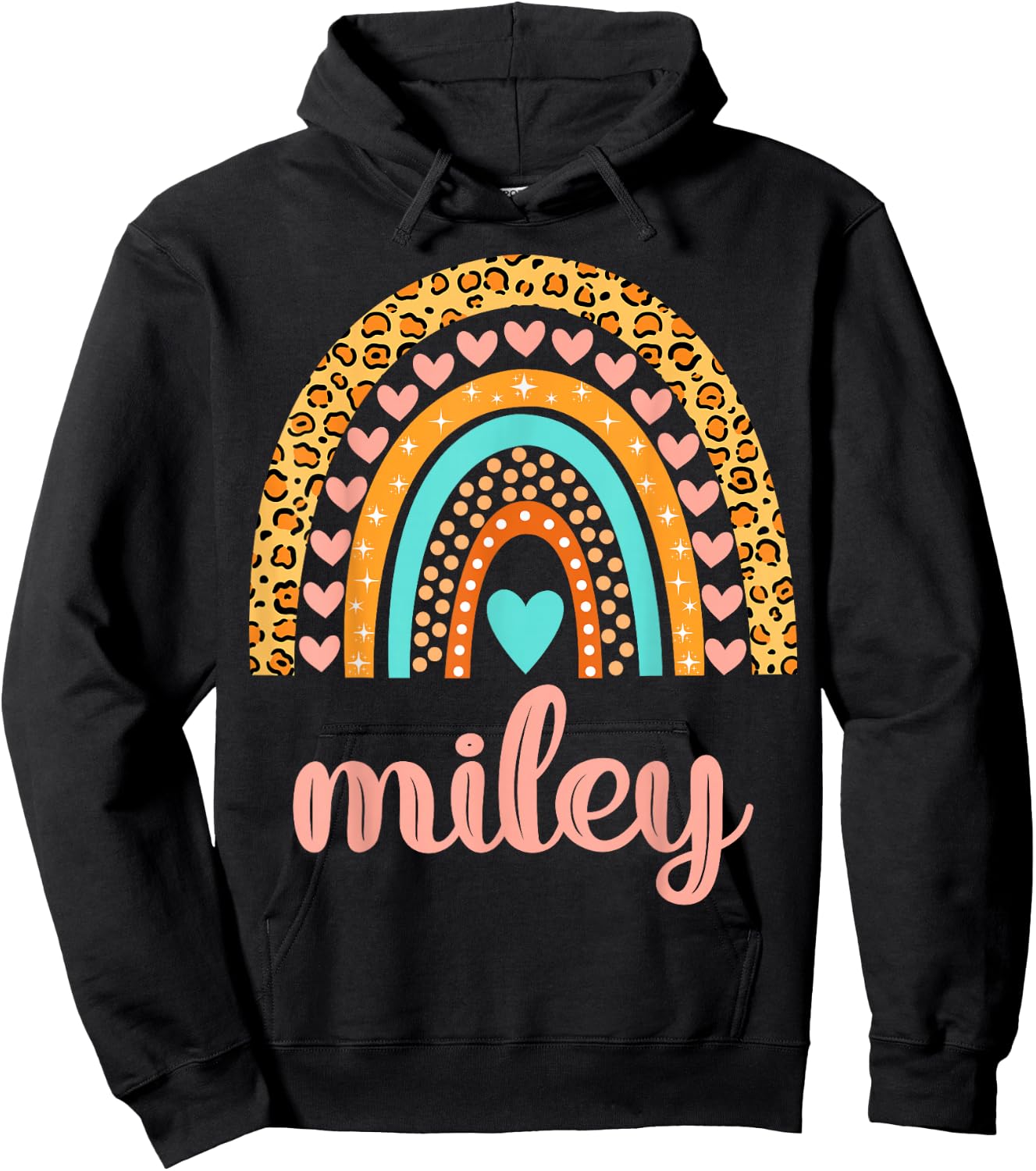 Miley Miley Name Birthday Shirt Gift Hoodie - Hoodie | Black