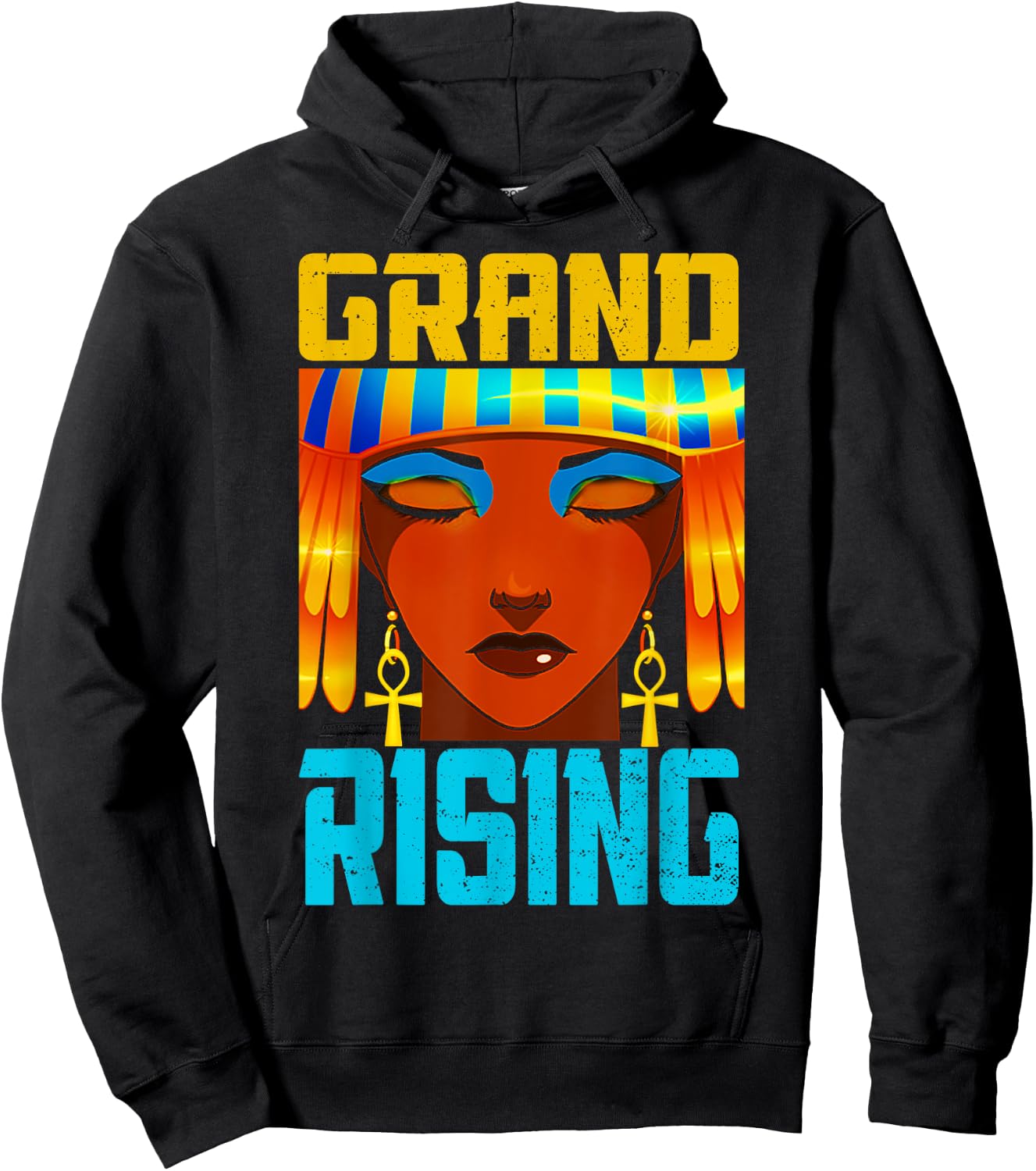 Grand Rising Kemetic Ancient Egyptian History Anime Hoodie - Hoodie | Black
