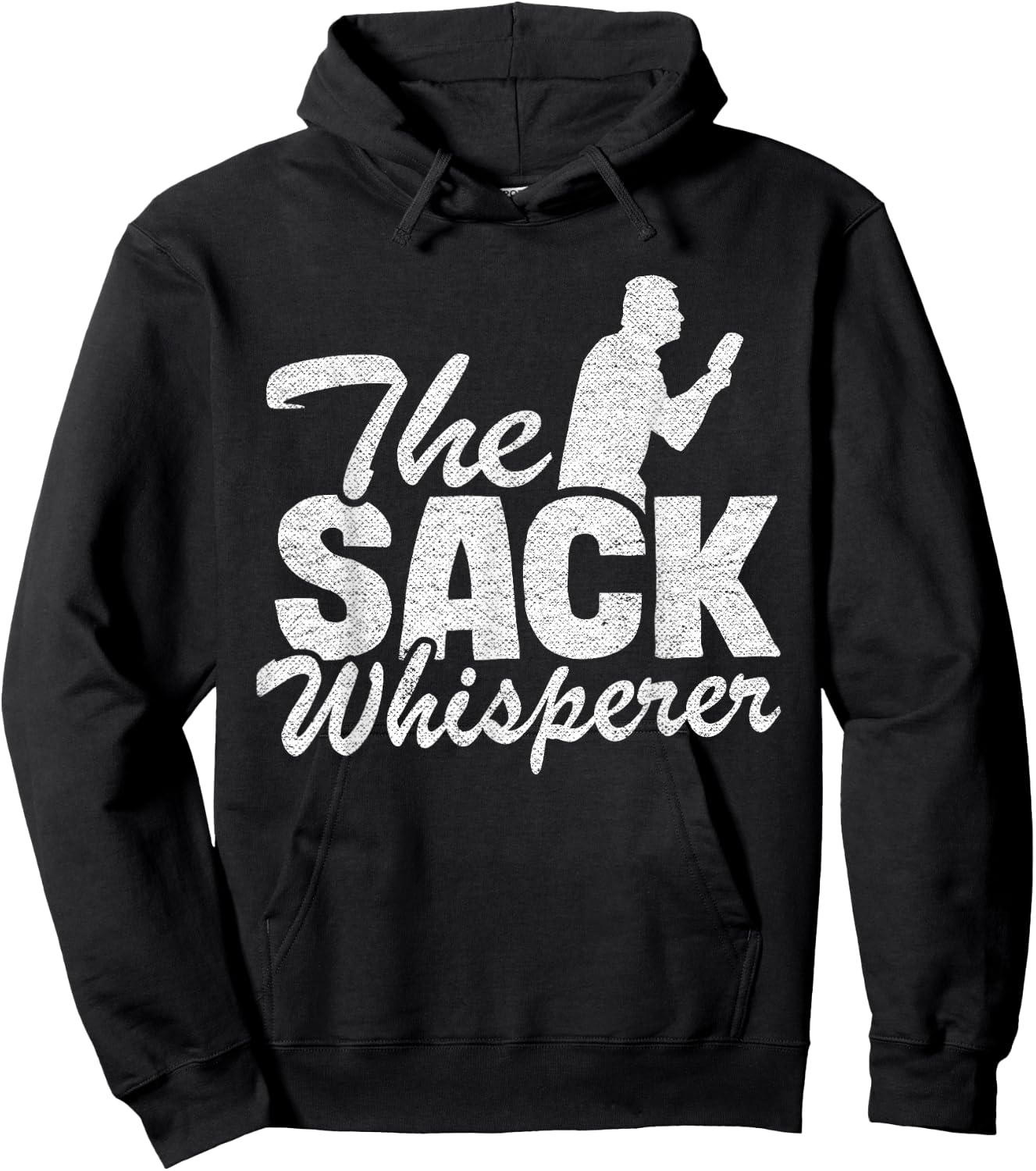 The Sack Whisperer Bean Bag Toss Funny Corn Hole Hoodie - Hoodie | Black