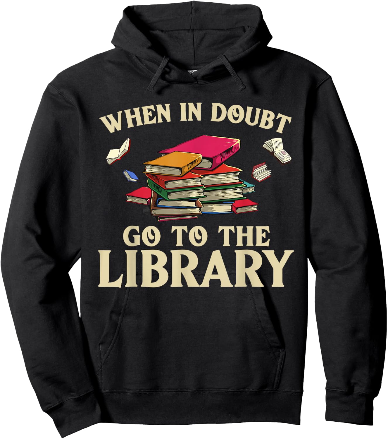 Cool Book Reader Men Women Library Themed Bookworm Librarian Hoodie - Hoodie | Black