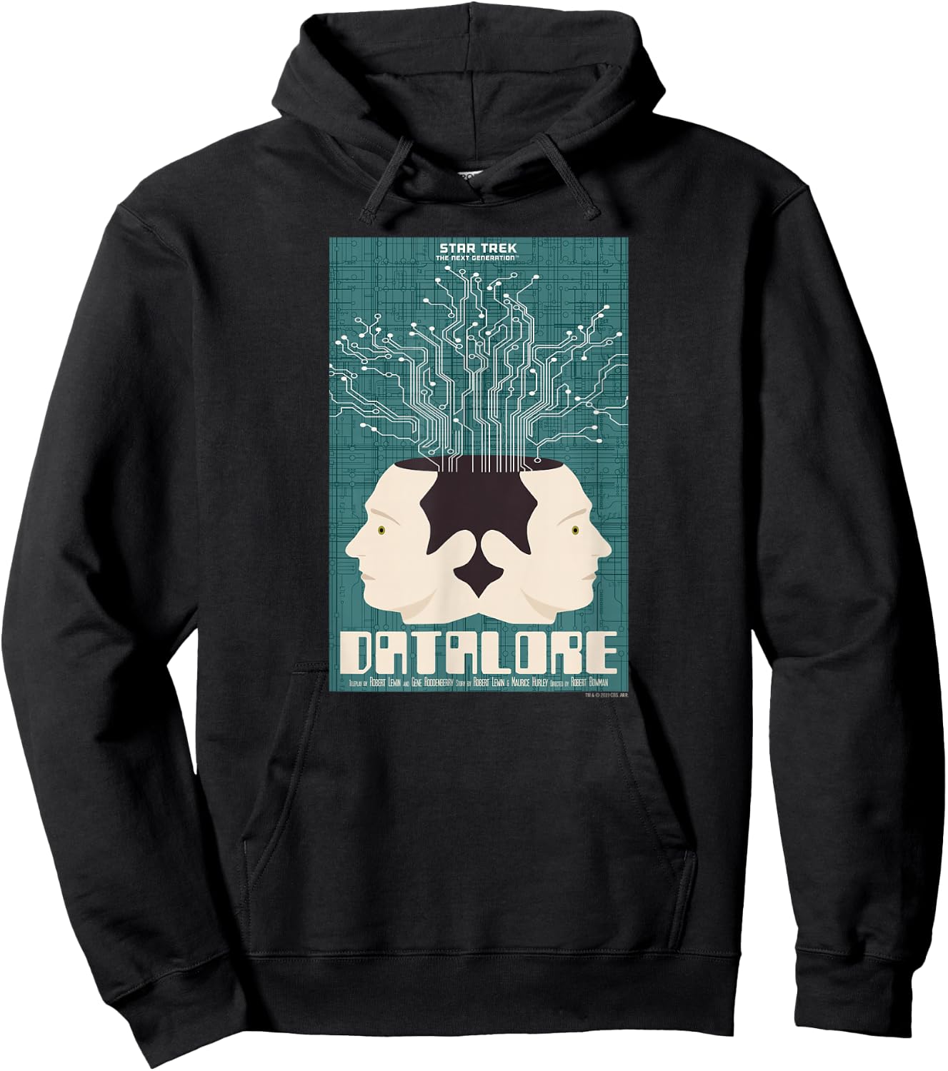 Star Trek: The Next Generation Juan Ortiz Datalore Hoodie - Hoodie | Black