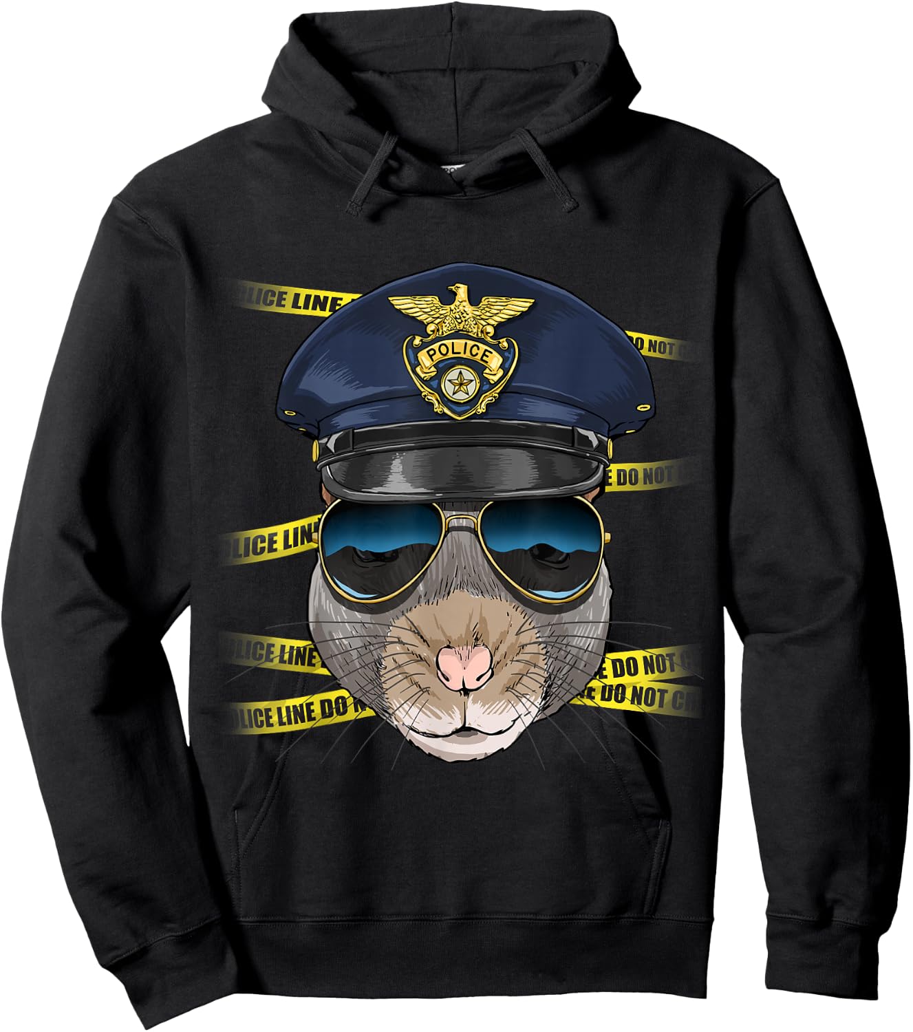 Rat Police Mouse Rat Rodent Lover Hoodie - Hoodie | Black