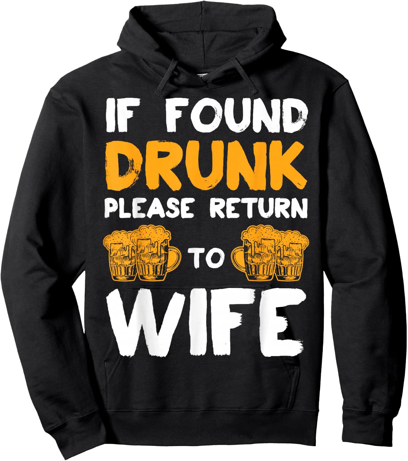If found drunk please give off to the woman couple Hoodie - Hoodie | Black