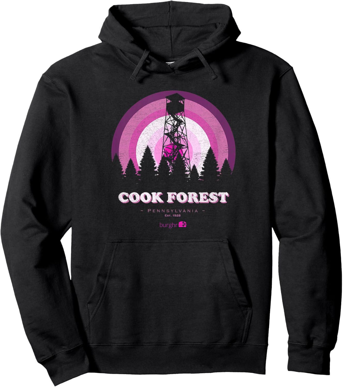 Cook Forest - Fire Tower Hoodie - Hoodie | Black