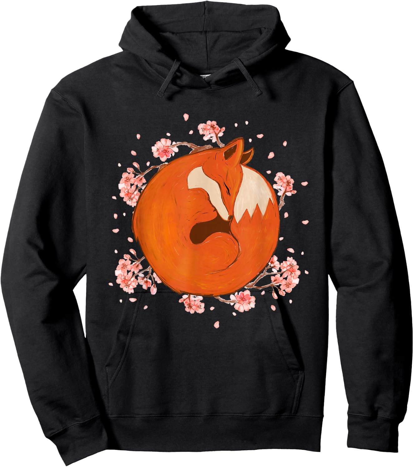 Sleeping Fox - Zookeeper Wildlife Animal Lover Hoodie - Hoodie | Black