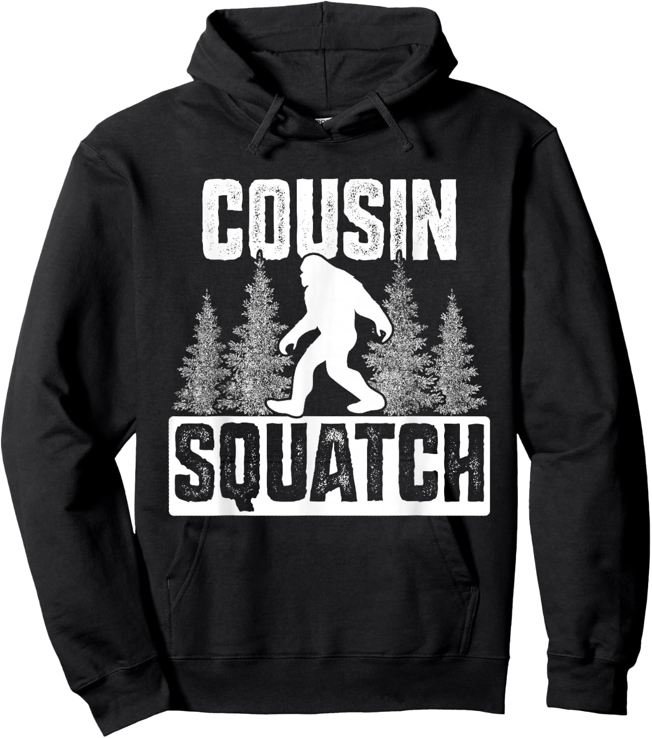 Squatchy Matching Family Bigfoot Shirts Cousin Squatch Hoodie - Hoodie | Black