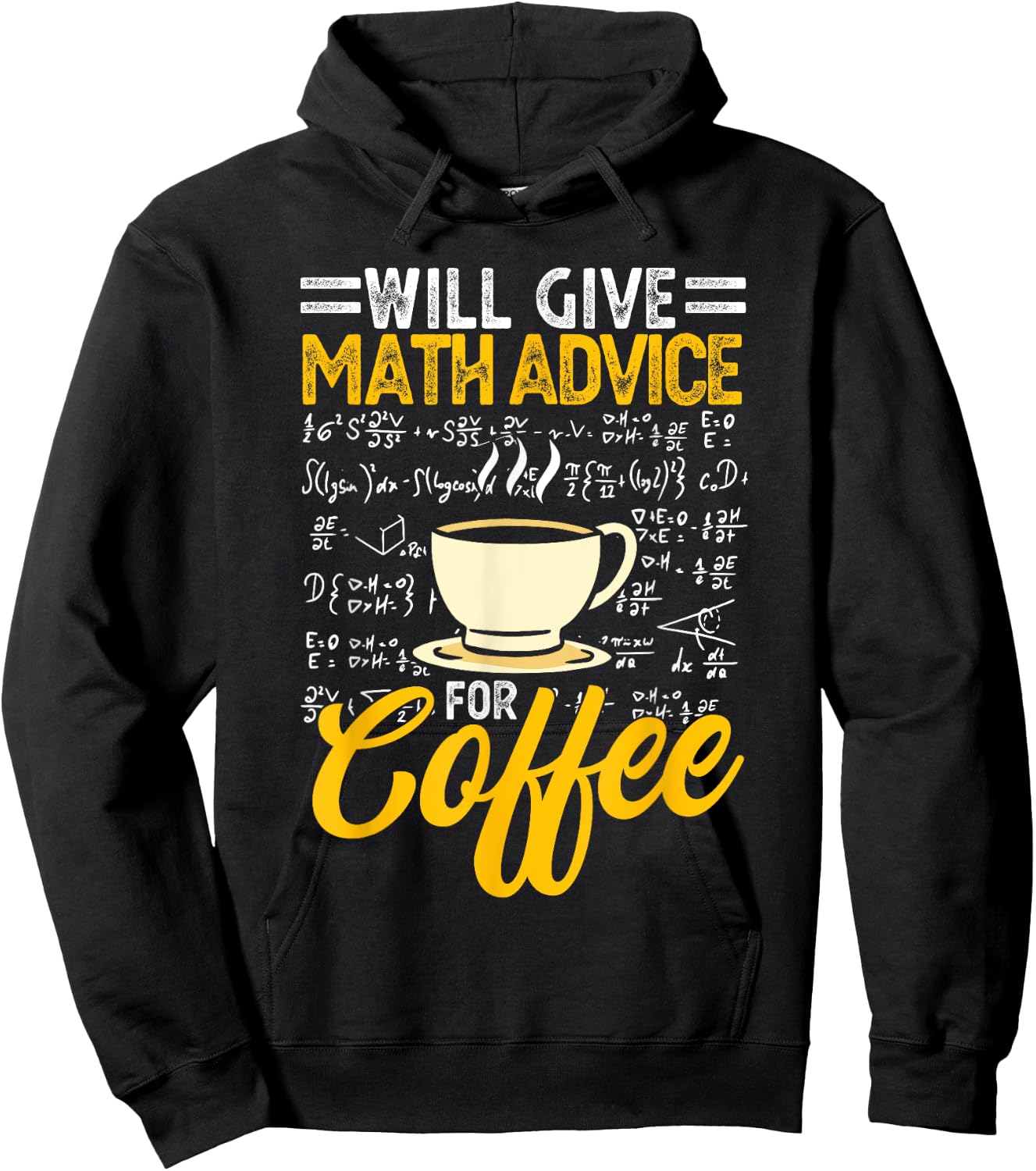 Will give math advice for coffee Hoodie - Hoodie | Black