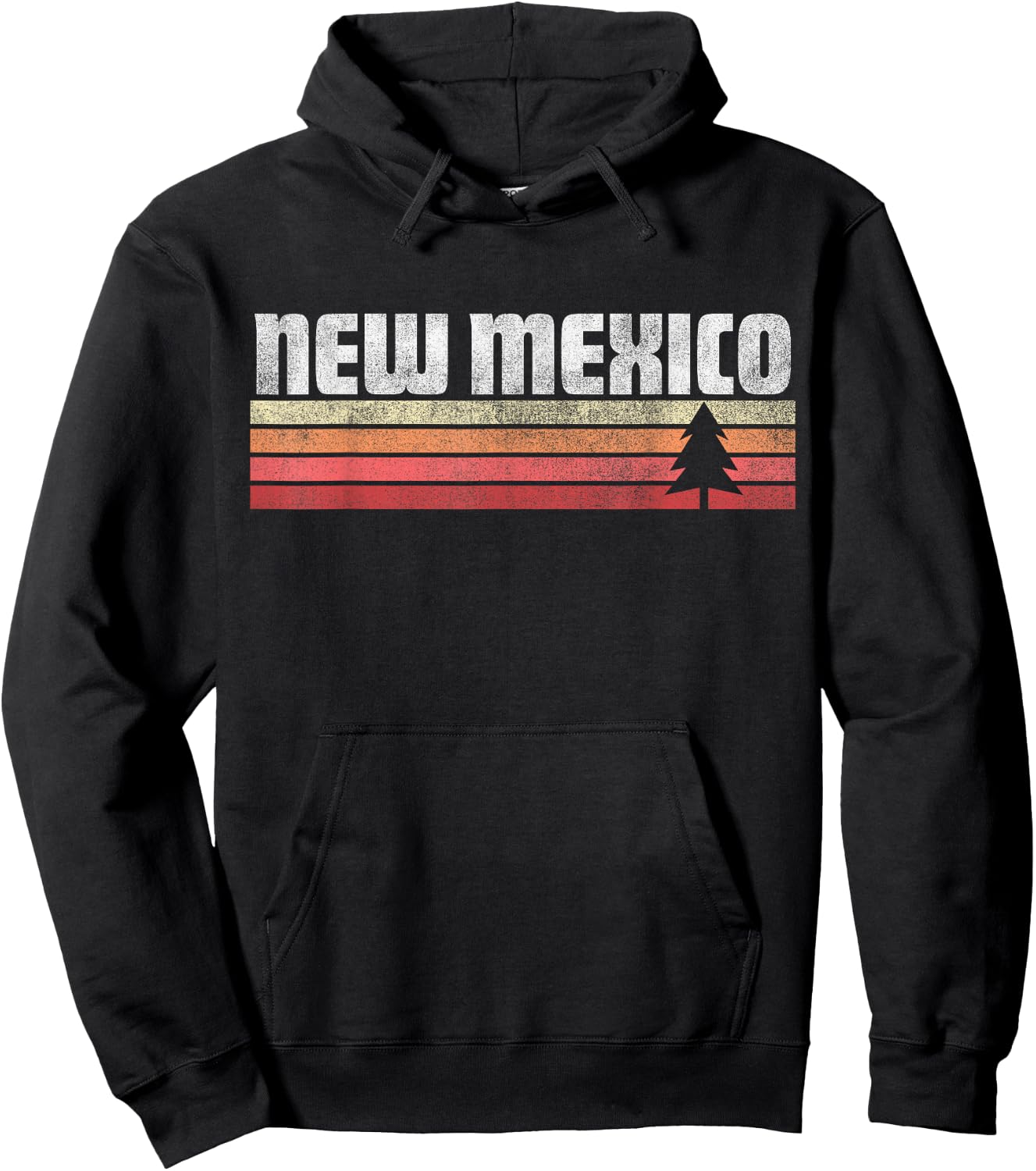 New Mexico Retro Style Vintage Shirt 70s 80s 90s Gift Hoodie - Hoodie | Black