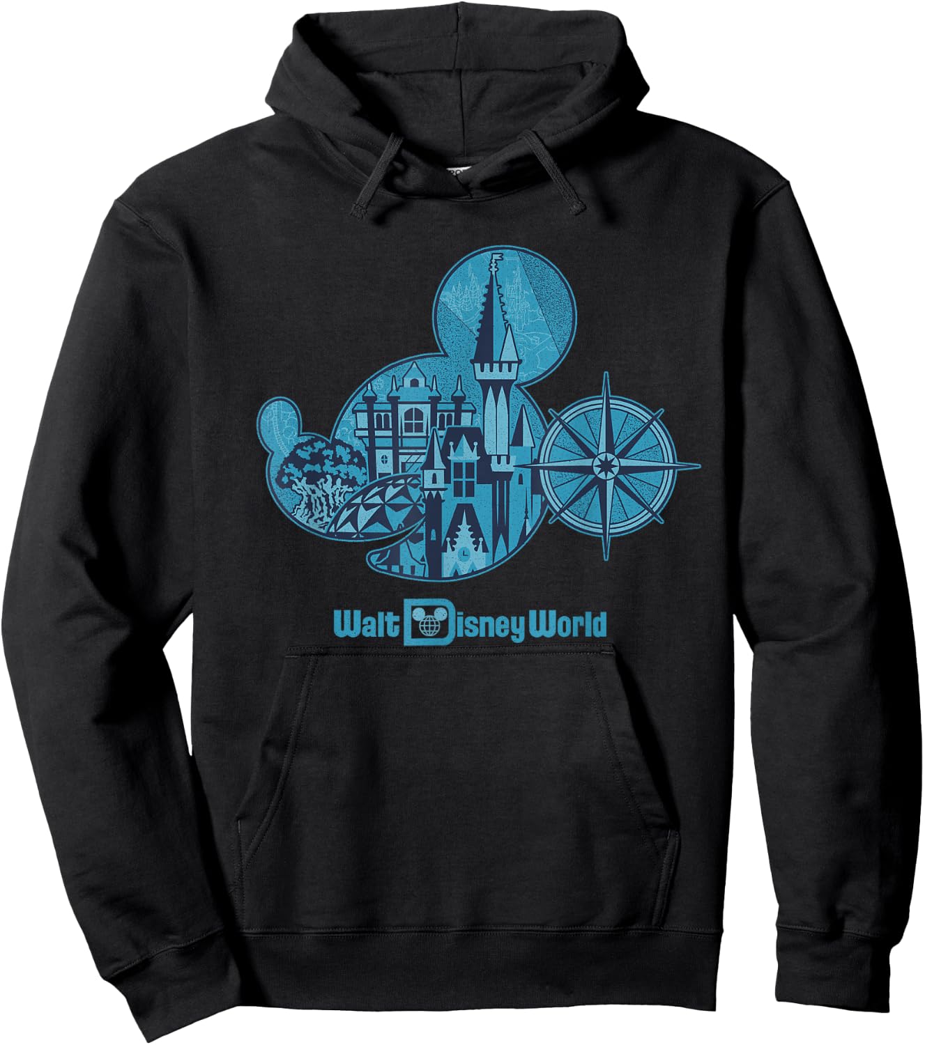 Walt Disney World 50th Anniversary Mickey Head Small Hoodie - Hoodie | Black