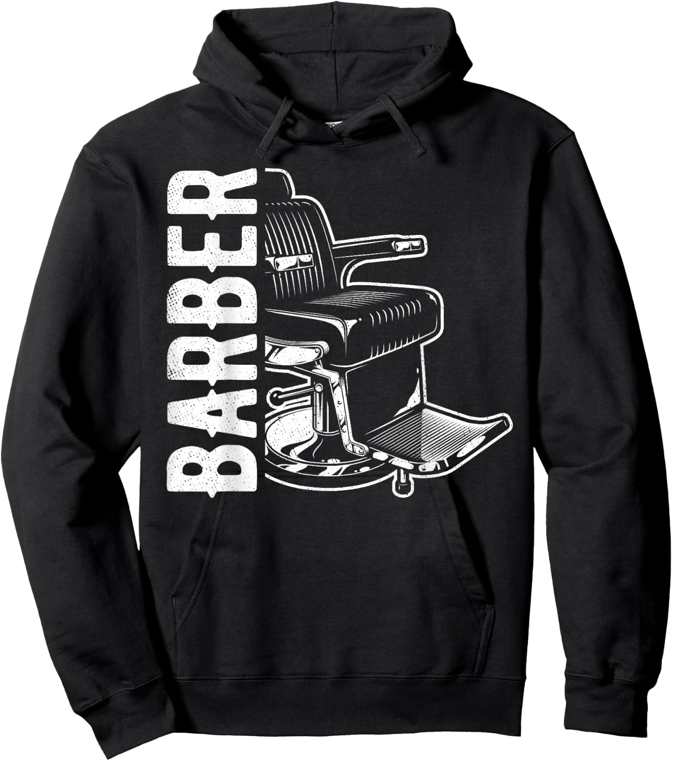 Barber Shop Chair Idea Haircut Hairstyler Hairstylist Hoodie - Hoodie | Black