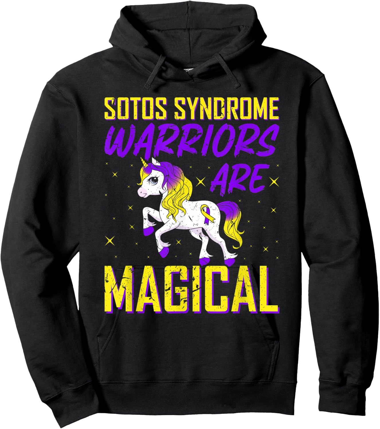 Sotos Syndrome Warriors Are Magical Awareness Unicorn Hoodie - Hoodie | Black
