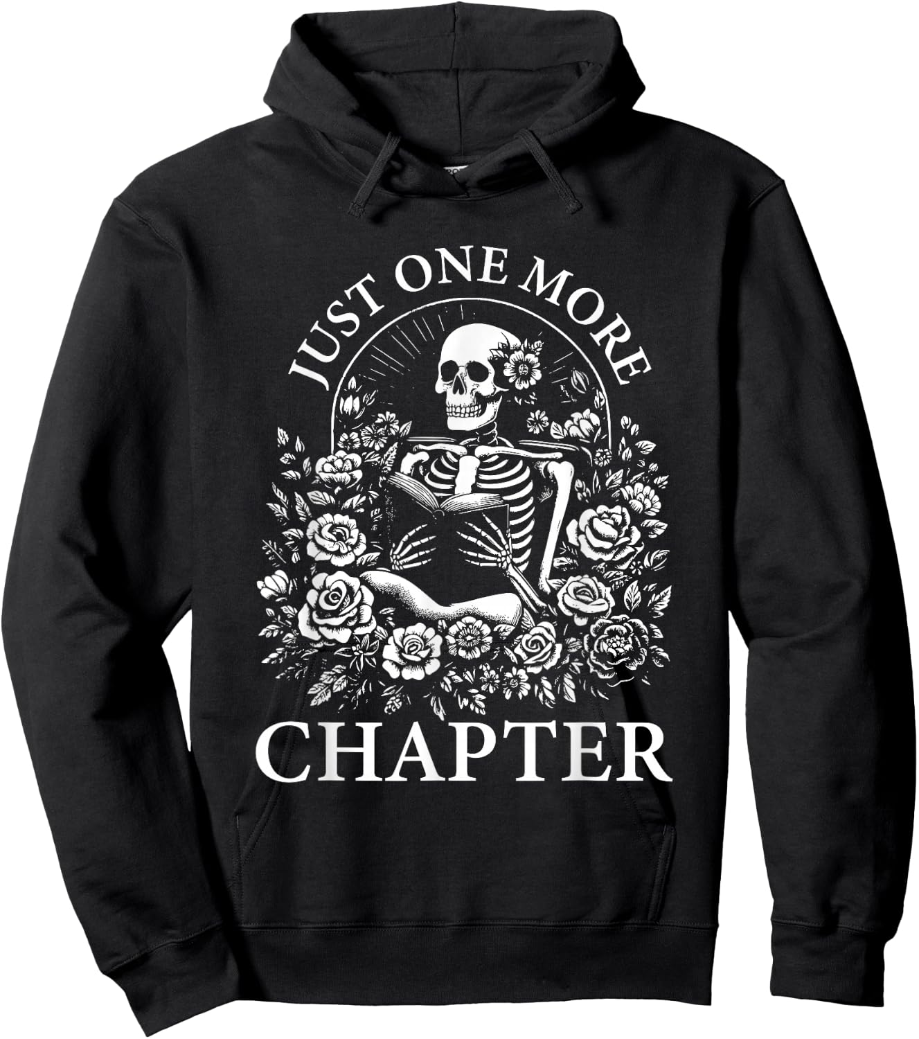 Just One More Chapter Reading Book Lover Bookworm Reader Hoodie - Hoodie | Black