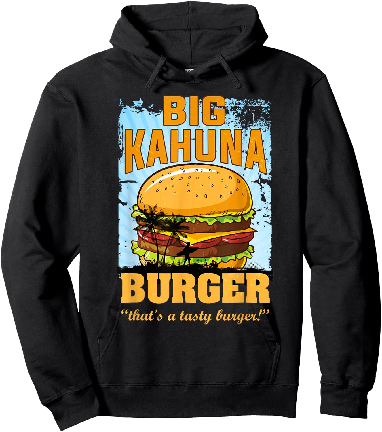 Cool Food - Hot Premium Big Kahuna Burger Hoodie - Hoodie | Black