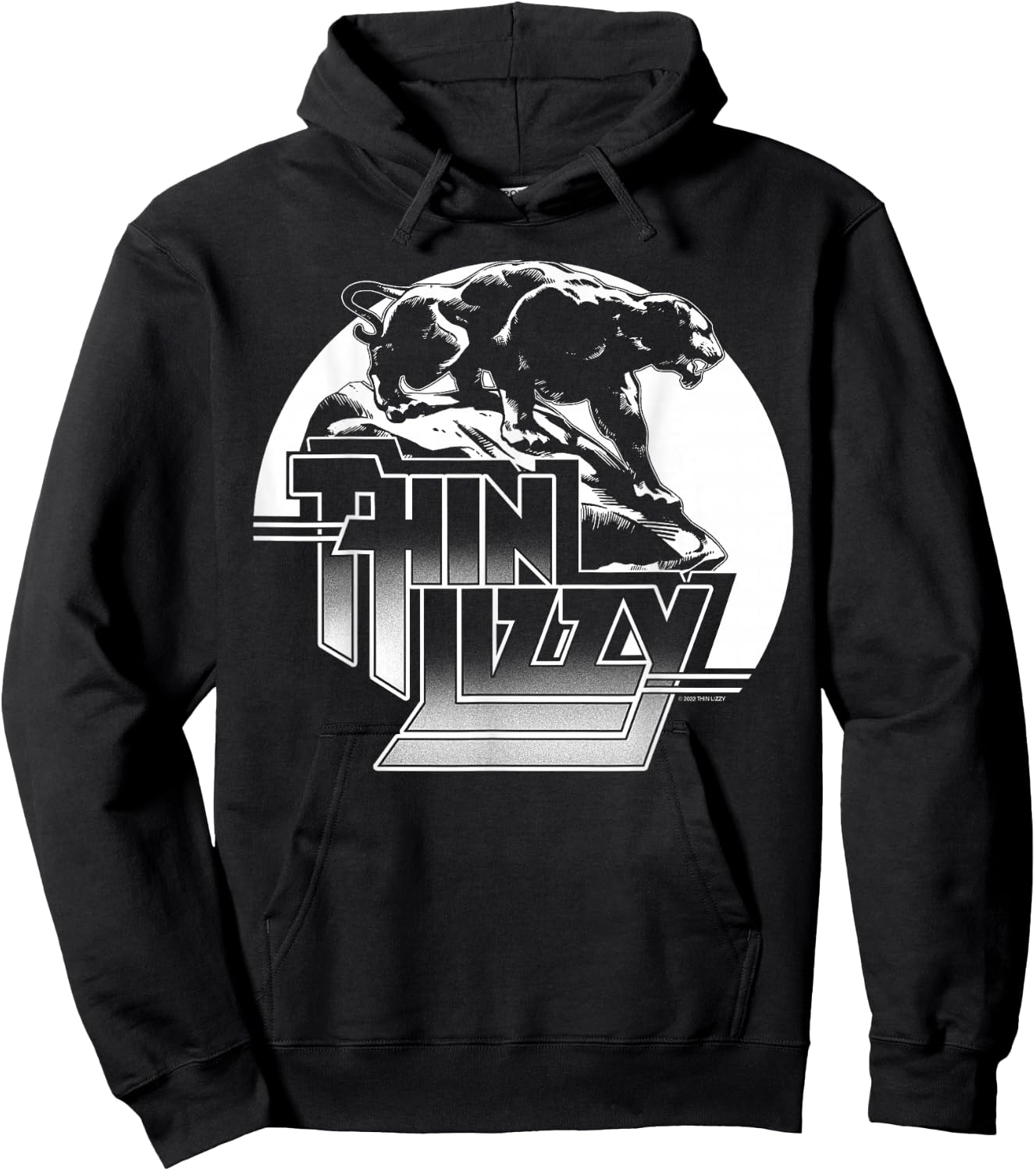 Thin Lizzy – Night Life Panther Circle Hoodie - Hoodie | Black