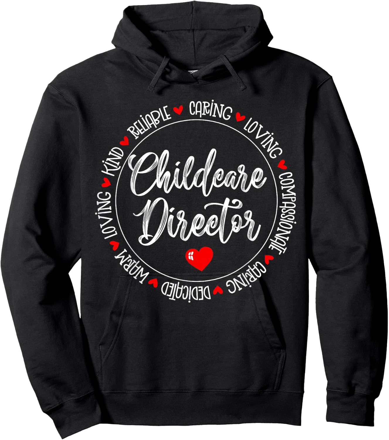 Childcare Director Daycare Crew School Provider Teacher Hoodie - Hoodie | Black