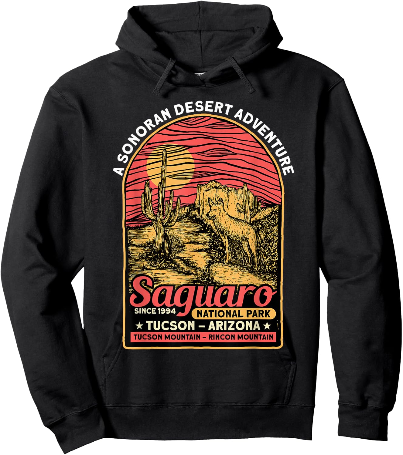Saguaro National Park Sonoran Desert Tourist Souvenirs Hoodie - Hoodie | Black