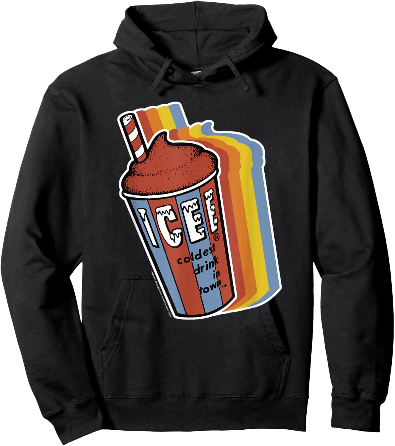 ICEE Classic Vintage Rainbow ICEE Hoodie - Hoodie | Black