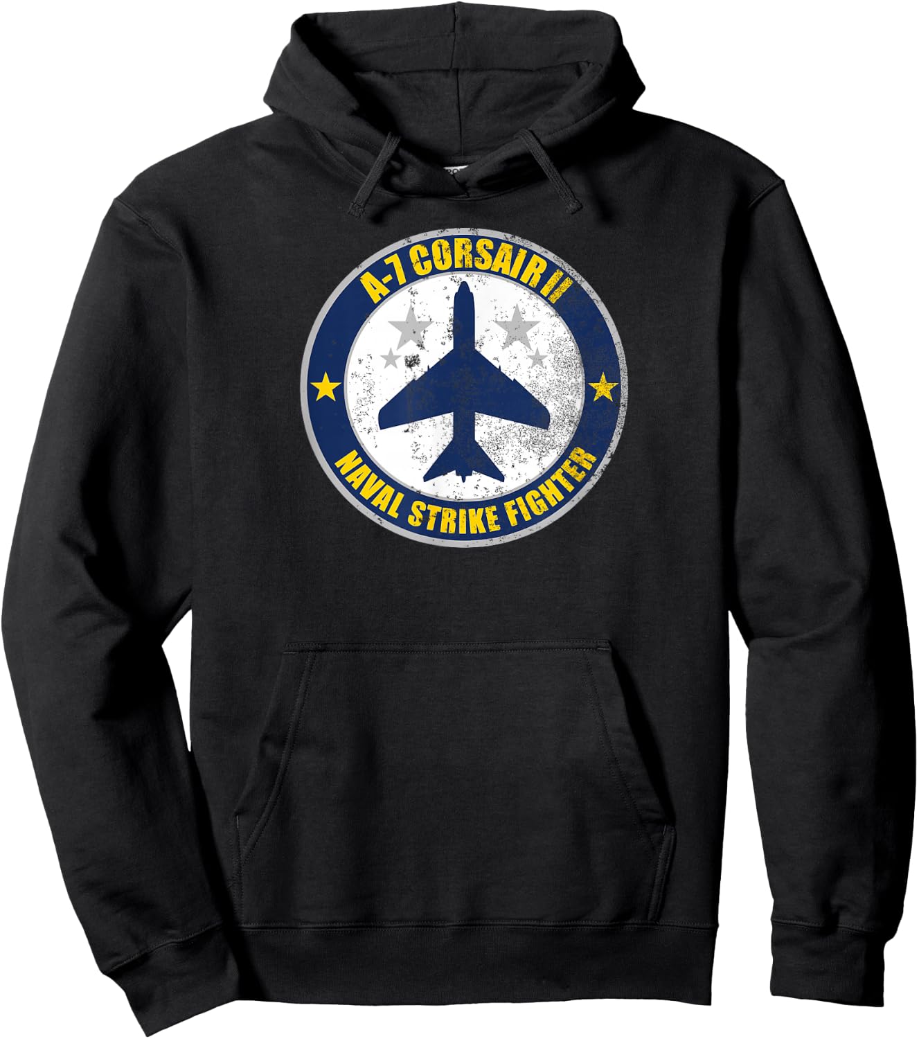 A-7 Corsair (distressed) Hoodie - Hoodie | Black