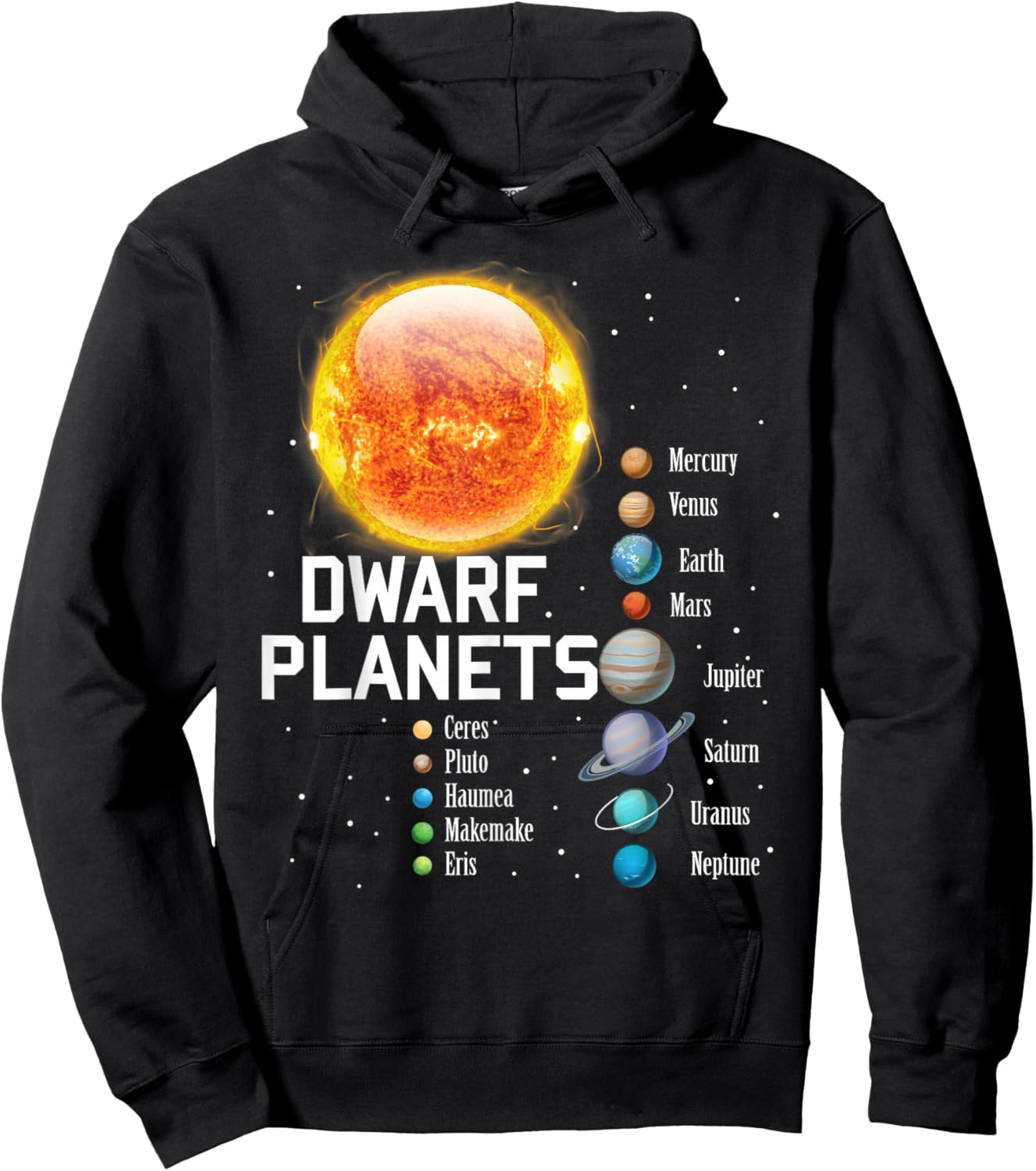 Solar System Planets Outer Space Astronaut Lover Kids Gift Hoodie - Hoodie | Black
