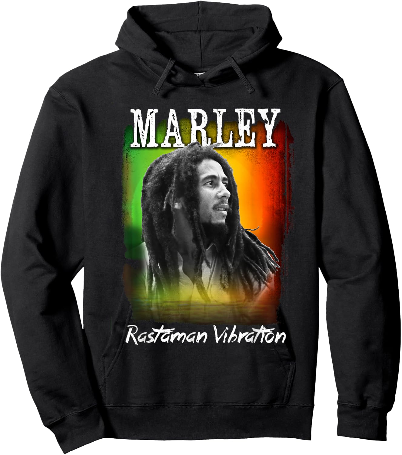 Bob Marley Rastaman Sunset Hoodie - Hoodie | Black