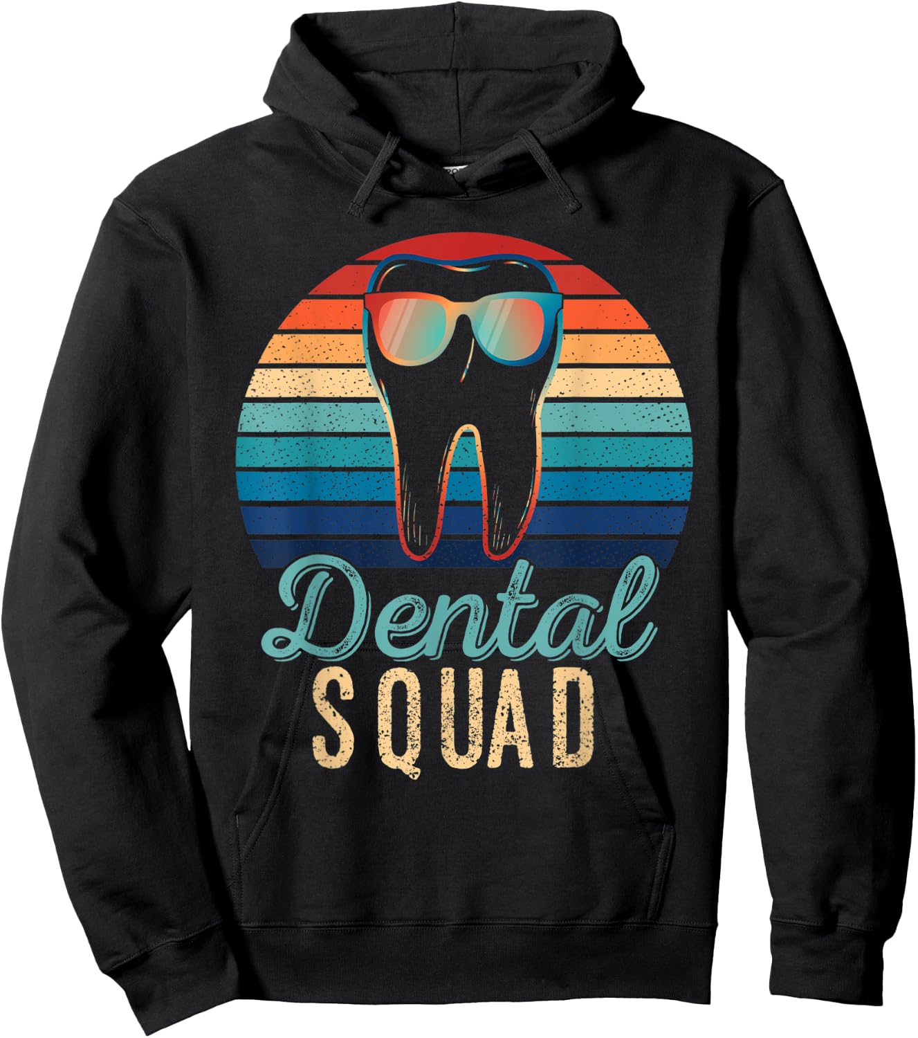 Retro Dental Squad Costume Men Women Vintage Dentist Hoodie - Hoodie | Black