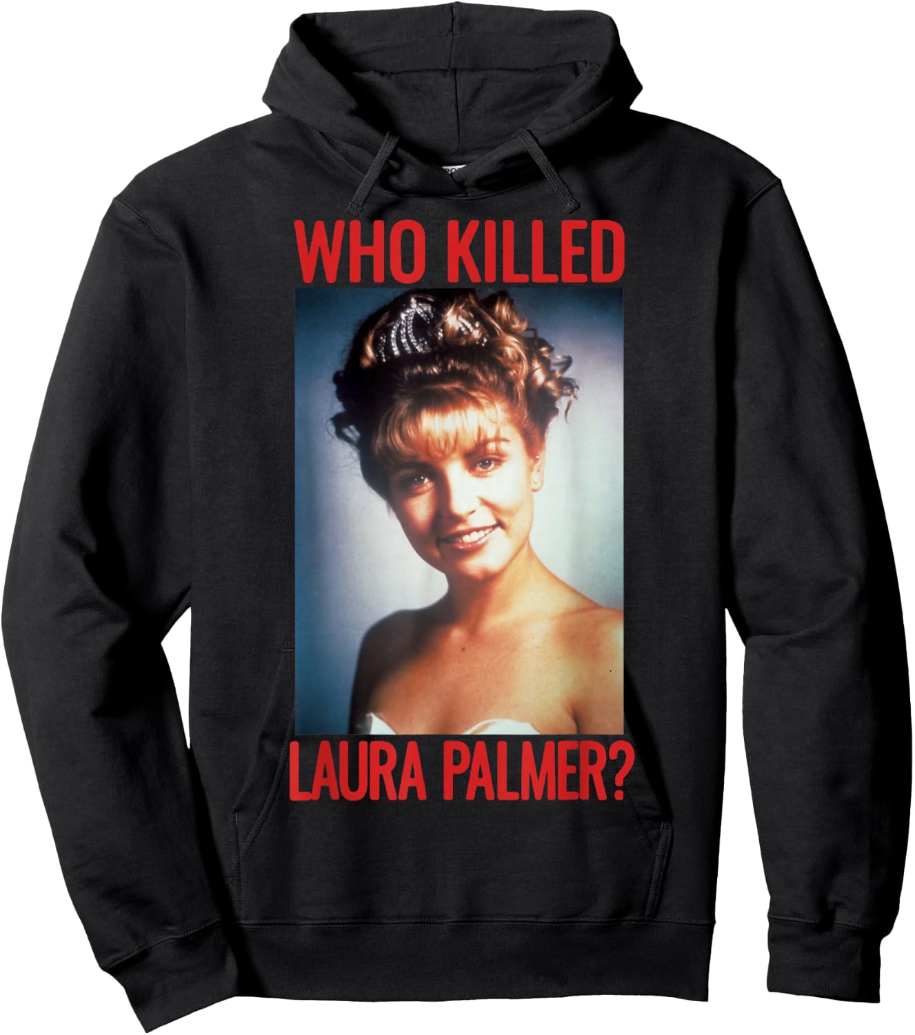 Twin Peaks Who Killed Laura Palmer? Graphic Hoodie - Hoodie | Black