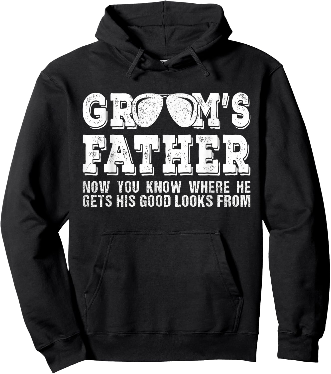 Father of the Groom Shirt | Wedding Costume Groom's Father Hoodie - Hoodie | Black