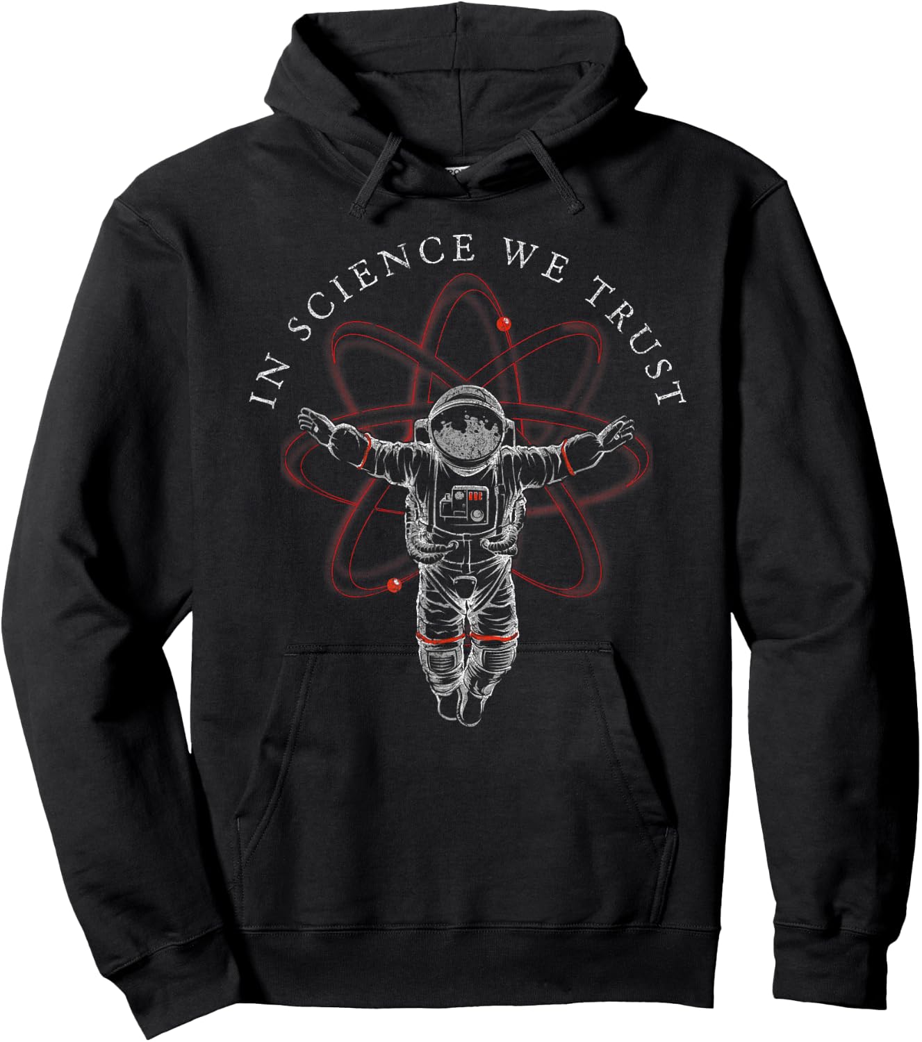 In Science We Trust Shirt Atheist Astronaut, Humanist Hoodie - Hoodie | Black