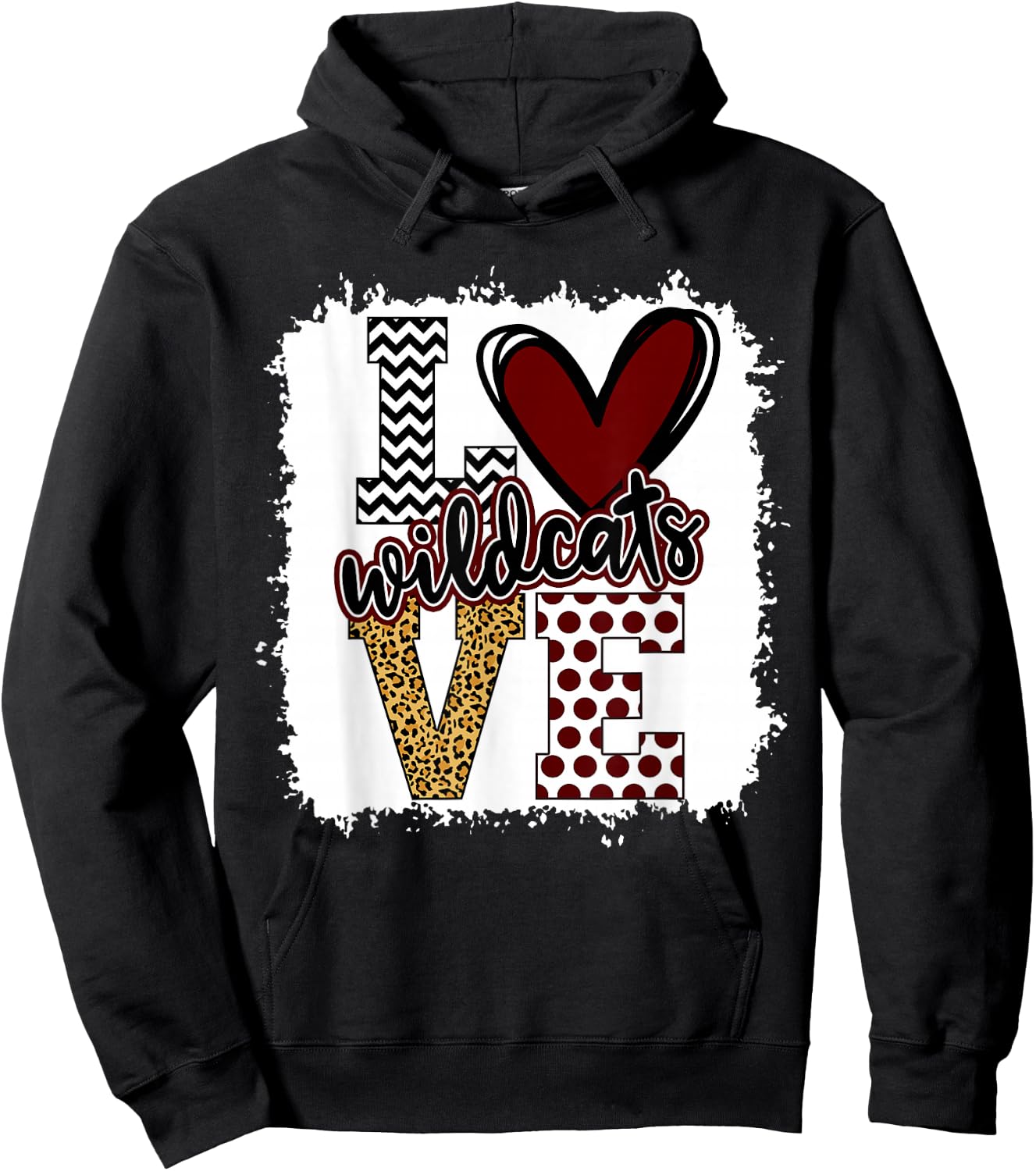 Wild cats Mascot Love - School Spirit Fantastic Gifts Hoodie - Hoodie | Black