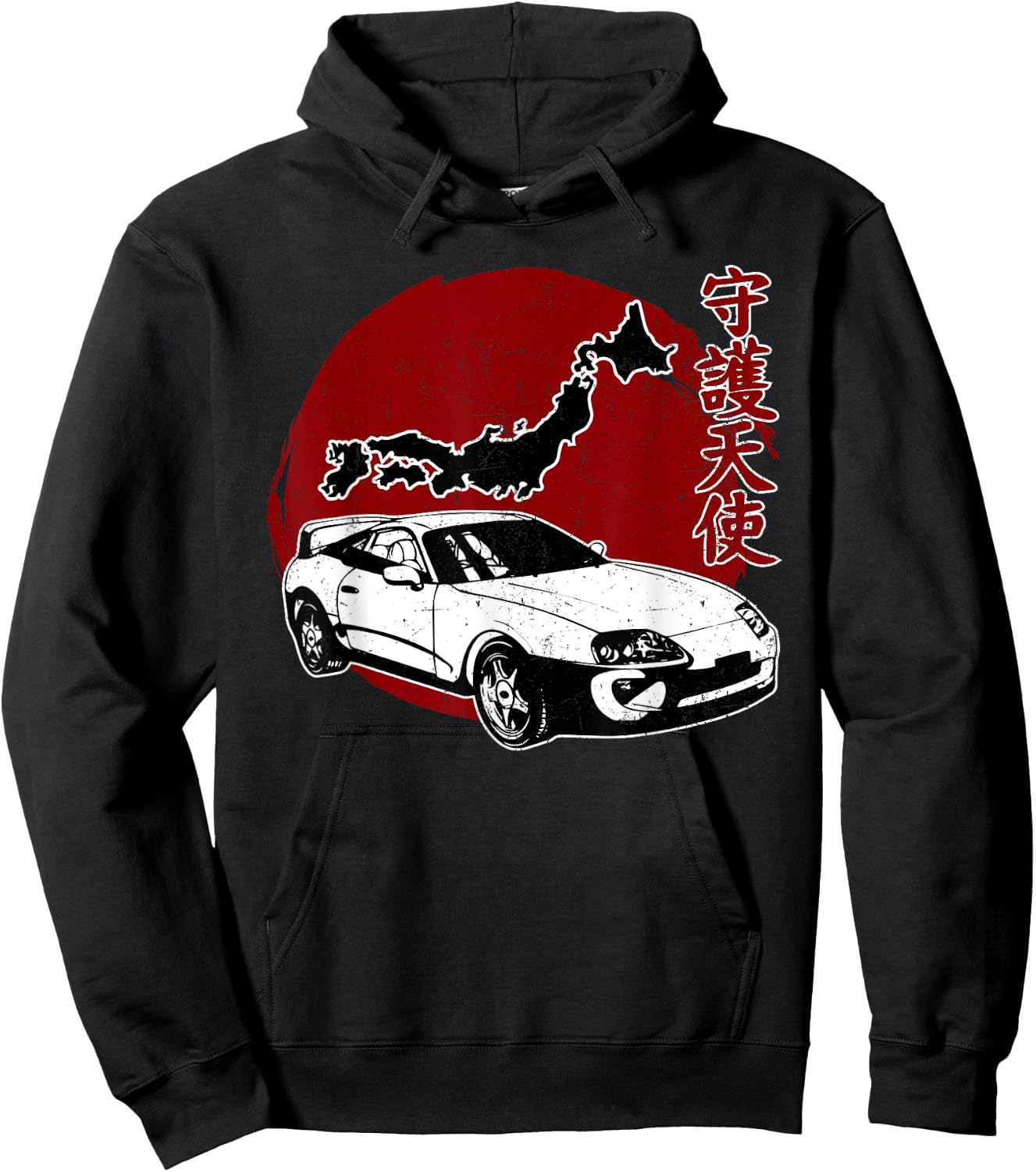 JDM Japan Motorsport Tuning Car Legend 90s Hoodie - Hoodie | Black