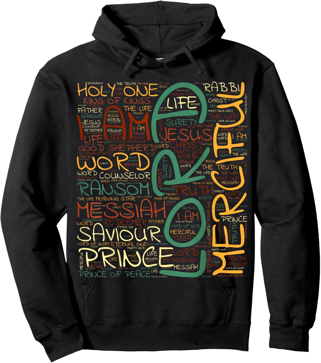 Name of Jesus - Name of Jesus - Christian Shirt Hoodie - Hoodie | Black