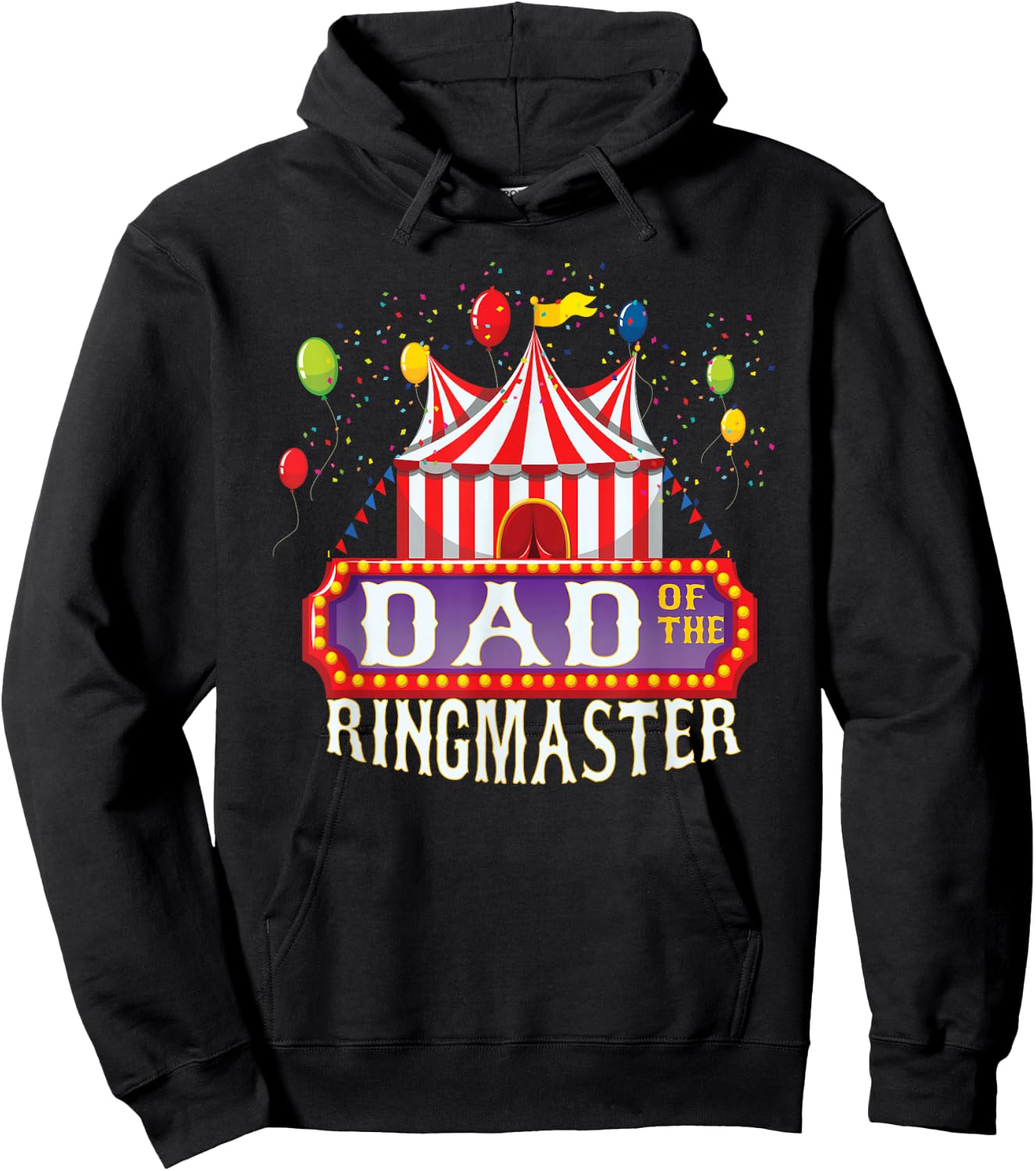 Dad Of The Birthday Ringmaster Kids Circus Party B-day Hoodie - Hoodie | Black
